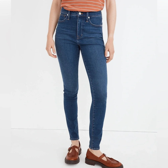 Madewell NWOT 10" High-Rise Skinny Jeans in Coronet Wash Size 27 - Picture 4 of 5